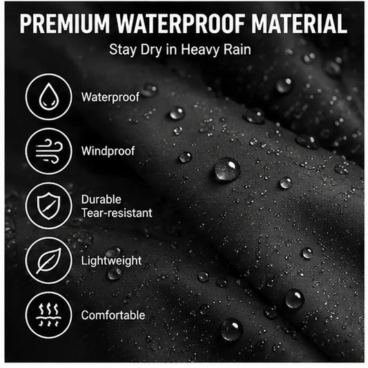 Heavy Duty Waterproof Raincoat with Hood for Men Women Hiking
