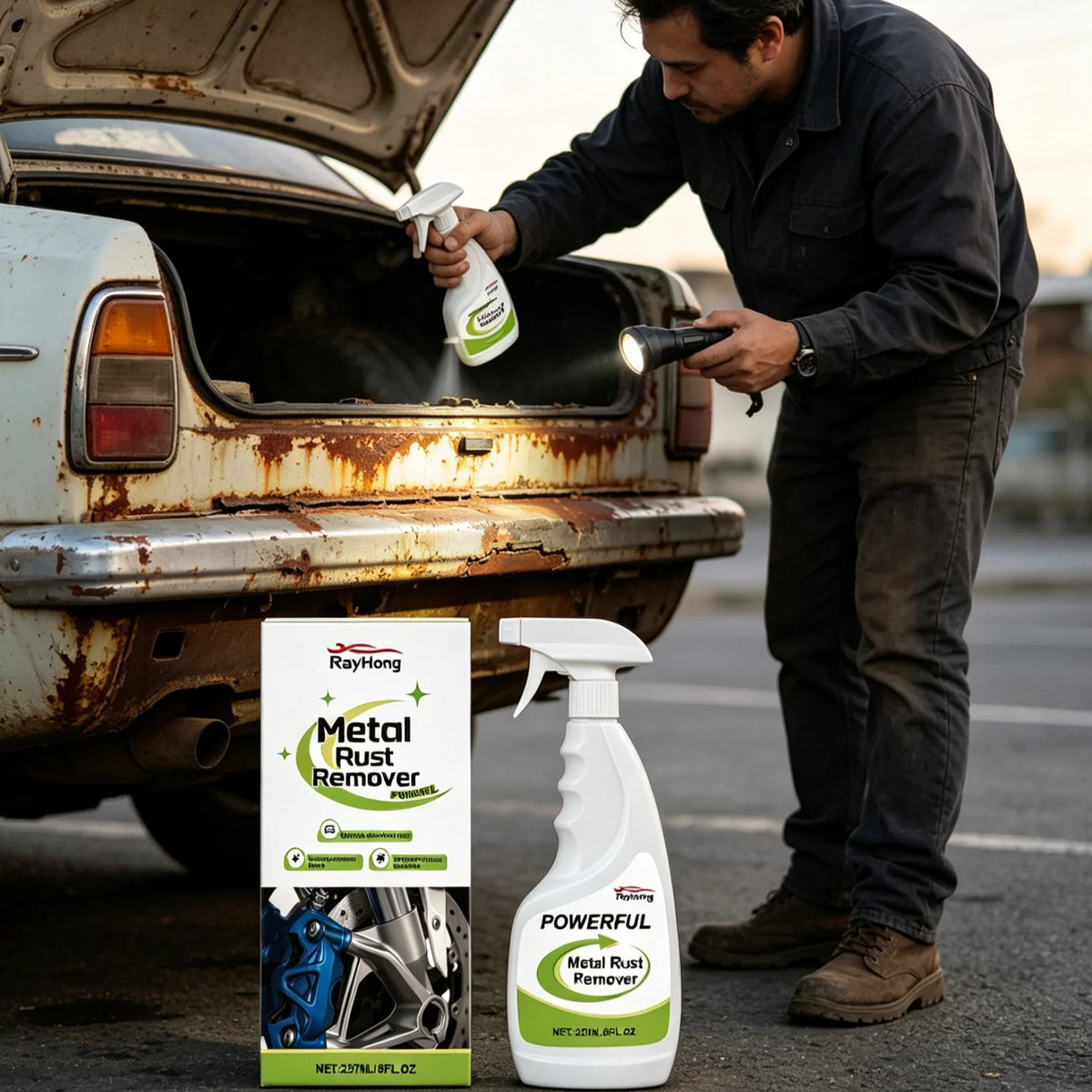 RayHong Car Metal Rust Converter And Restoration Spray