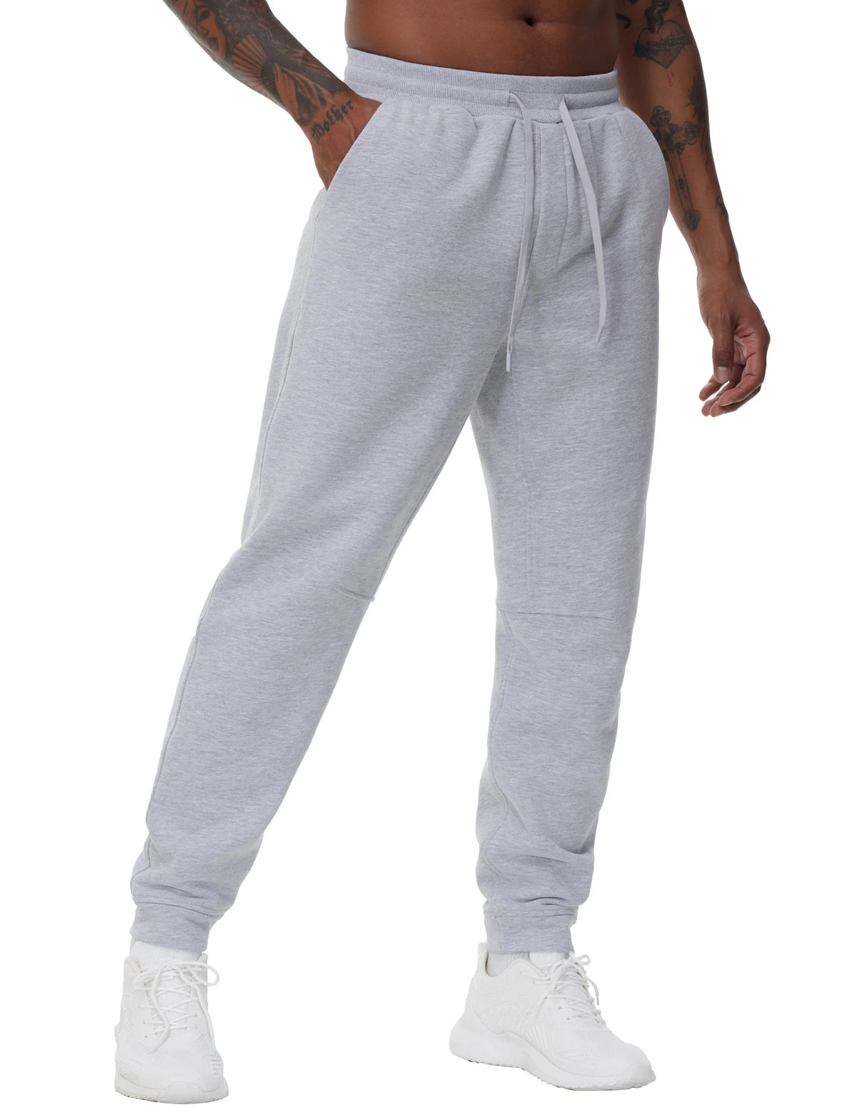 The Gym People Men's Fleece Workout Sweatpants With Pockets
