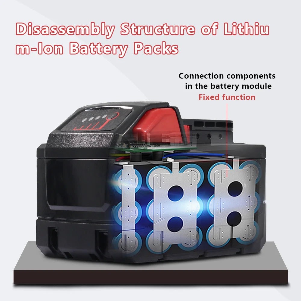 M18 Replacement Battery Compatible With Milwaukee Power Tools