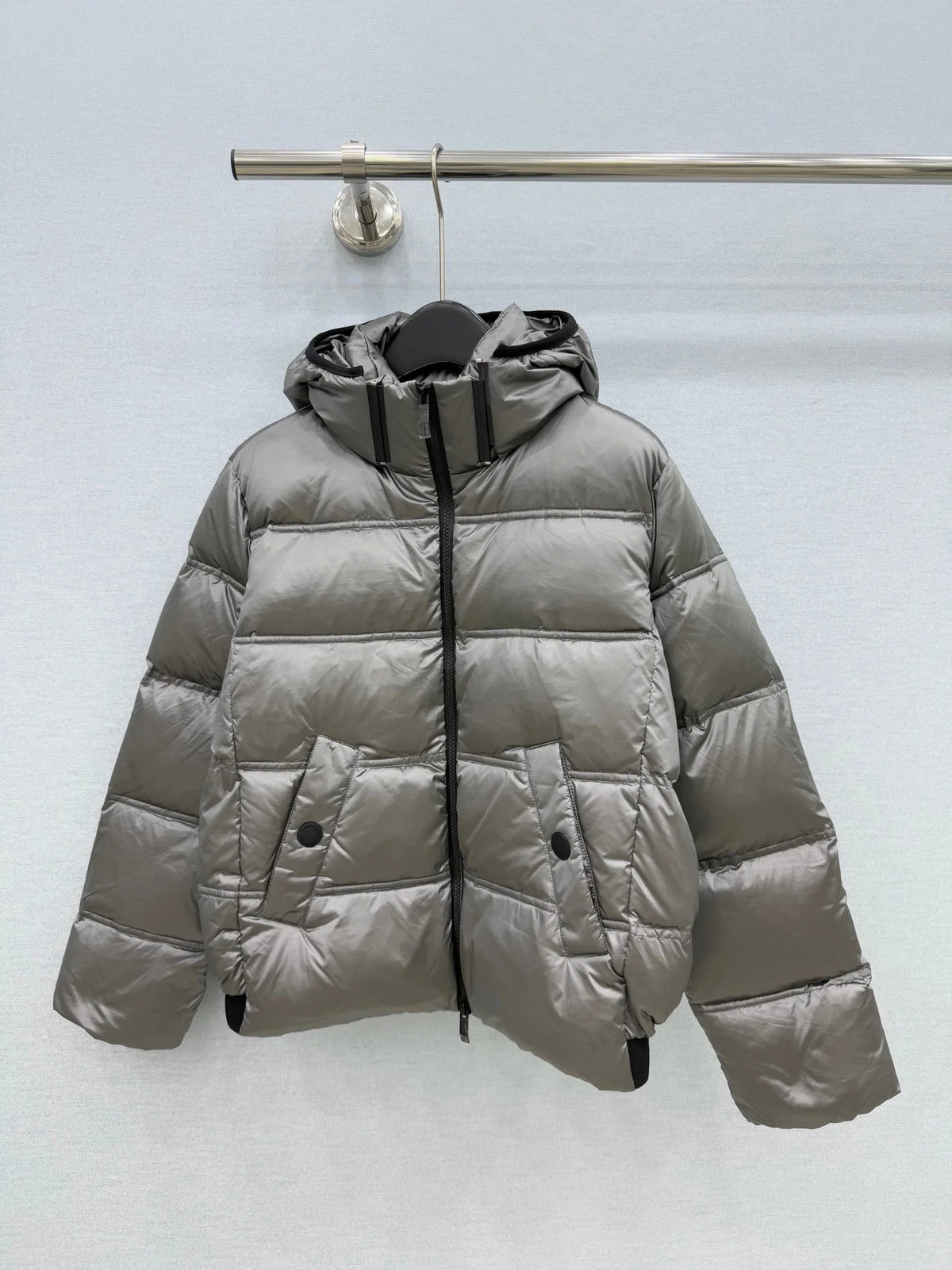 Premium Women Winter Hooded Polyester Zippered Warm Coat