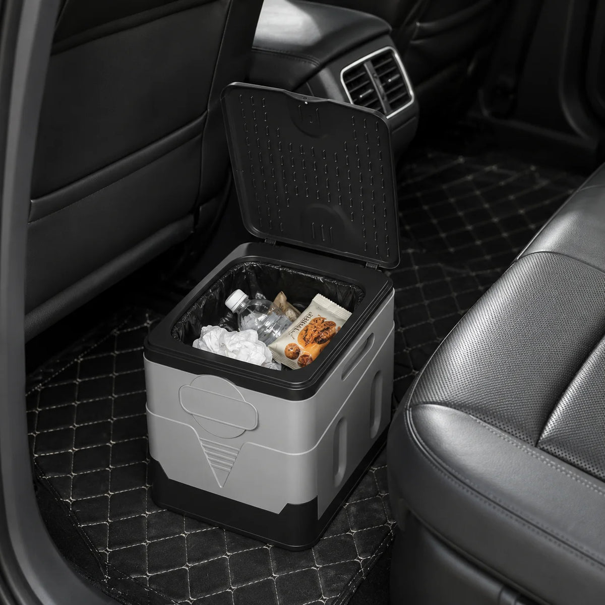 Foldable Portable Car Toilet With Lid And Storage Footstool