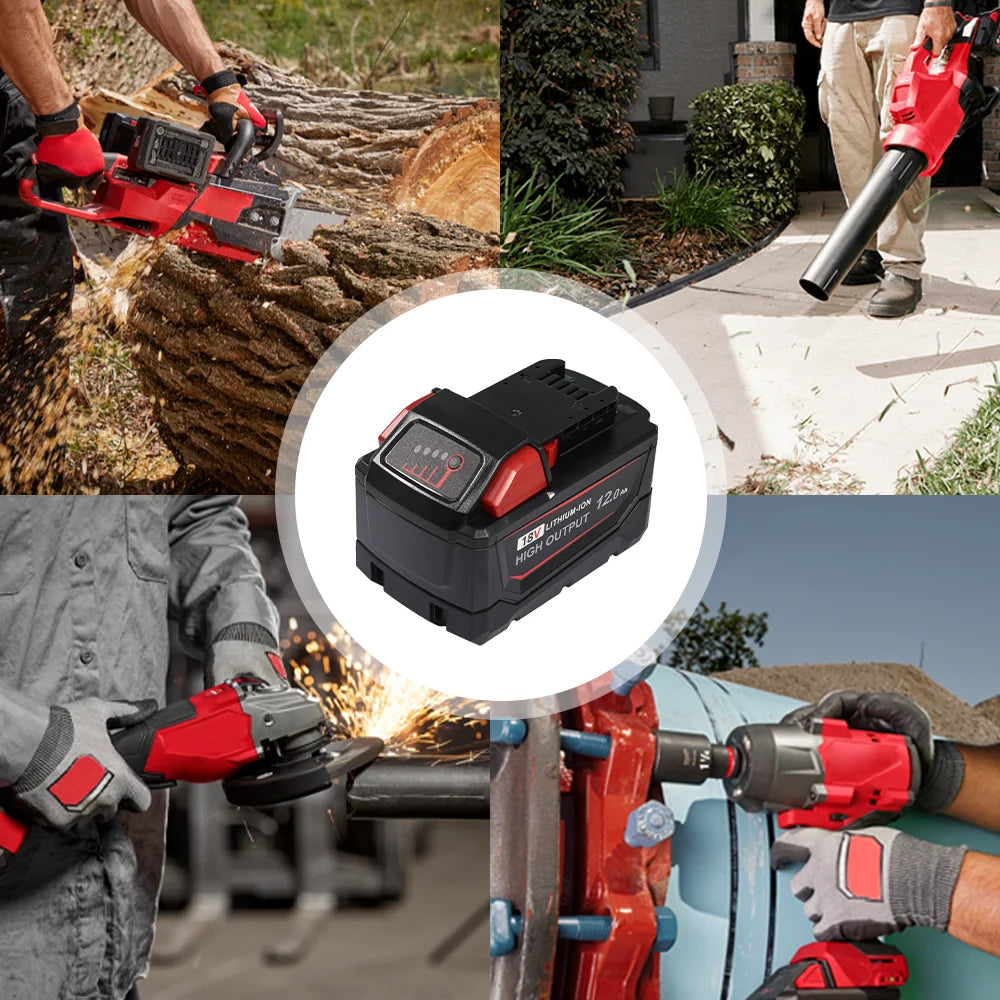 M18 Replacement Battery Compatible With Milwaukee Power Tools