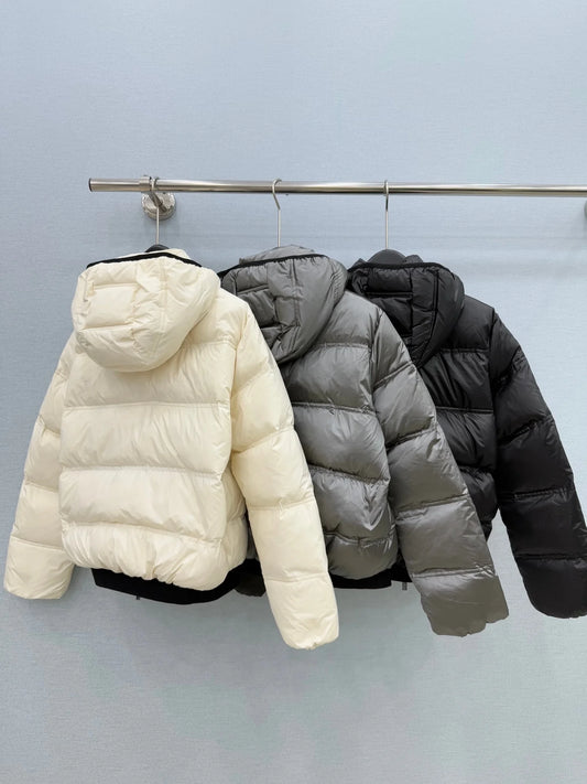 Premium Women Winter Hooded Polyester Zippered Warm Coat