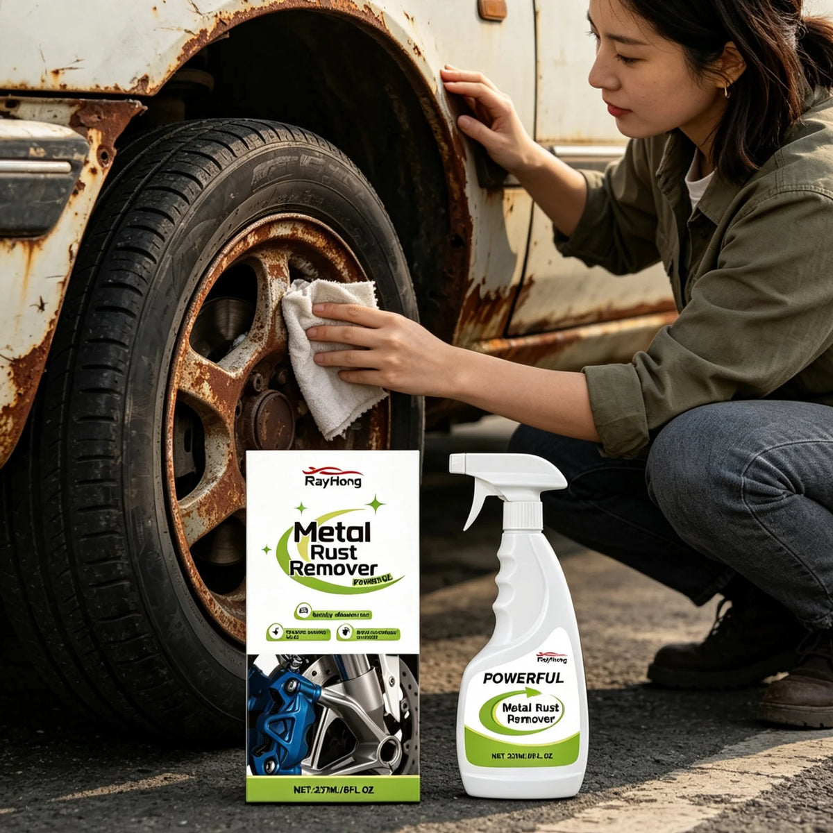 RayHong Car Metal Rust Converter And Restoration Spray