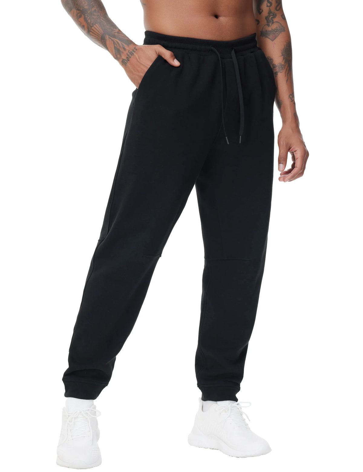 The Gym People Men's Fleece Workout Sweatpants With Pockets