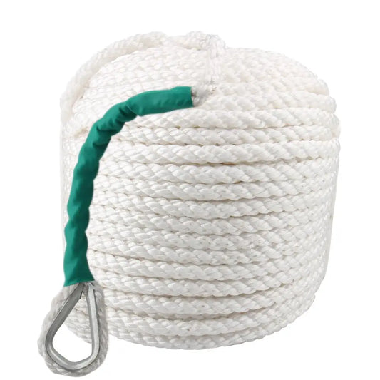 High Strength Twisted 3 Strand Nylon Anchor Rope With Thimble