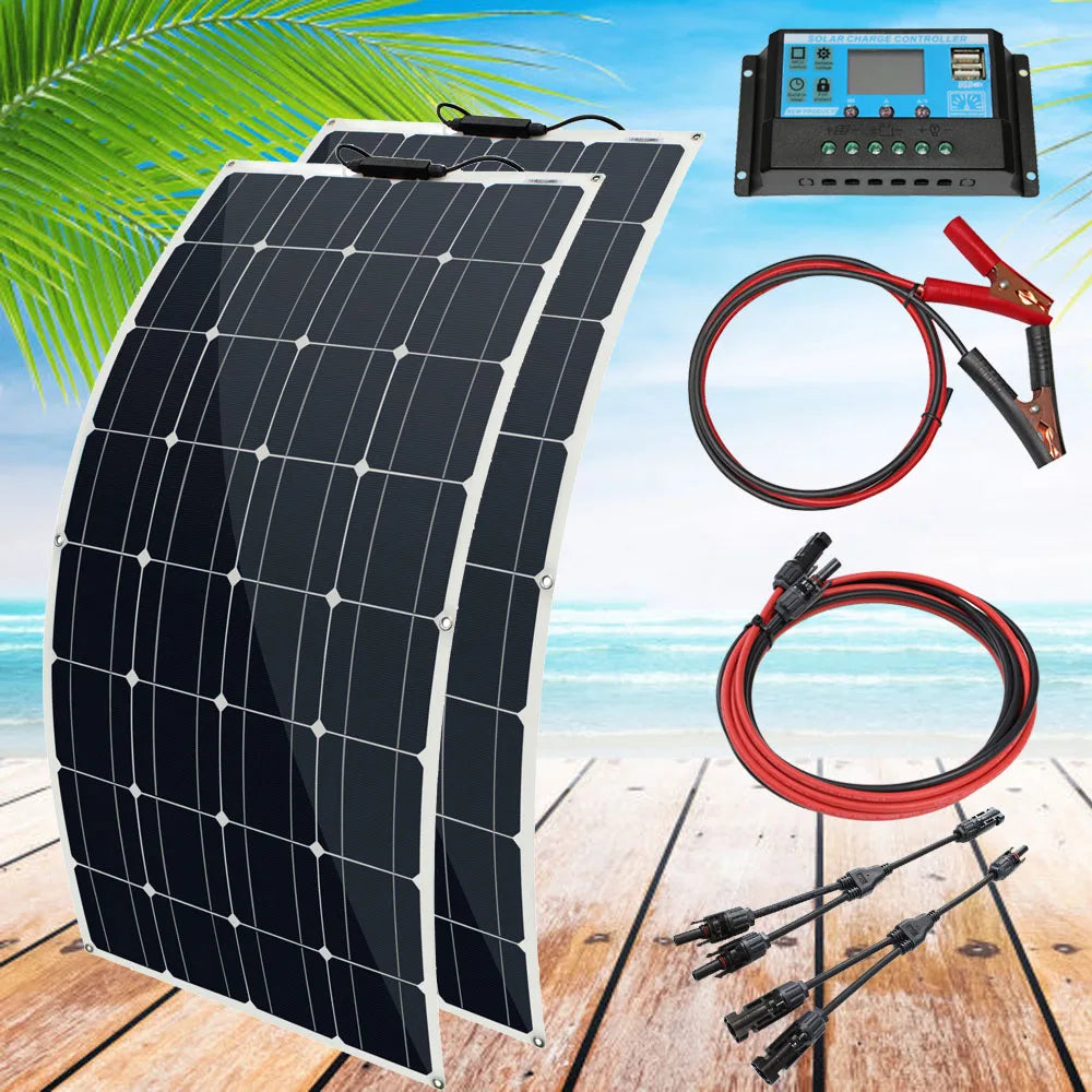 Asunerge Flexible Monocrystalline Solar Panel For Boats And Camper