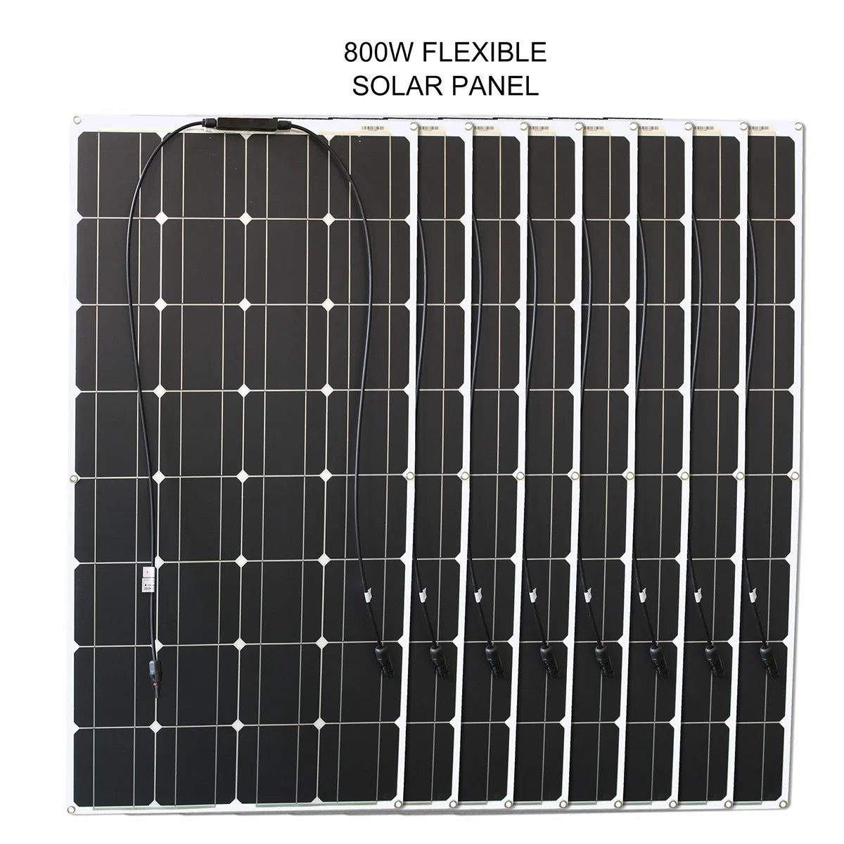 Dgsunlight 100W Flexible Monocrystalline Solar Panel for RV and Camping