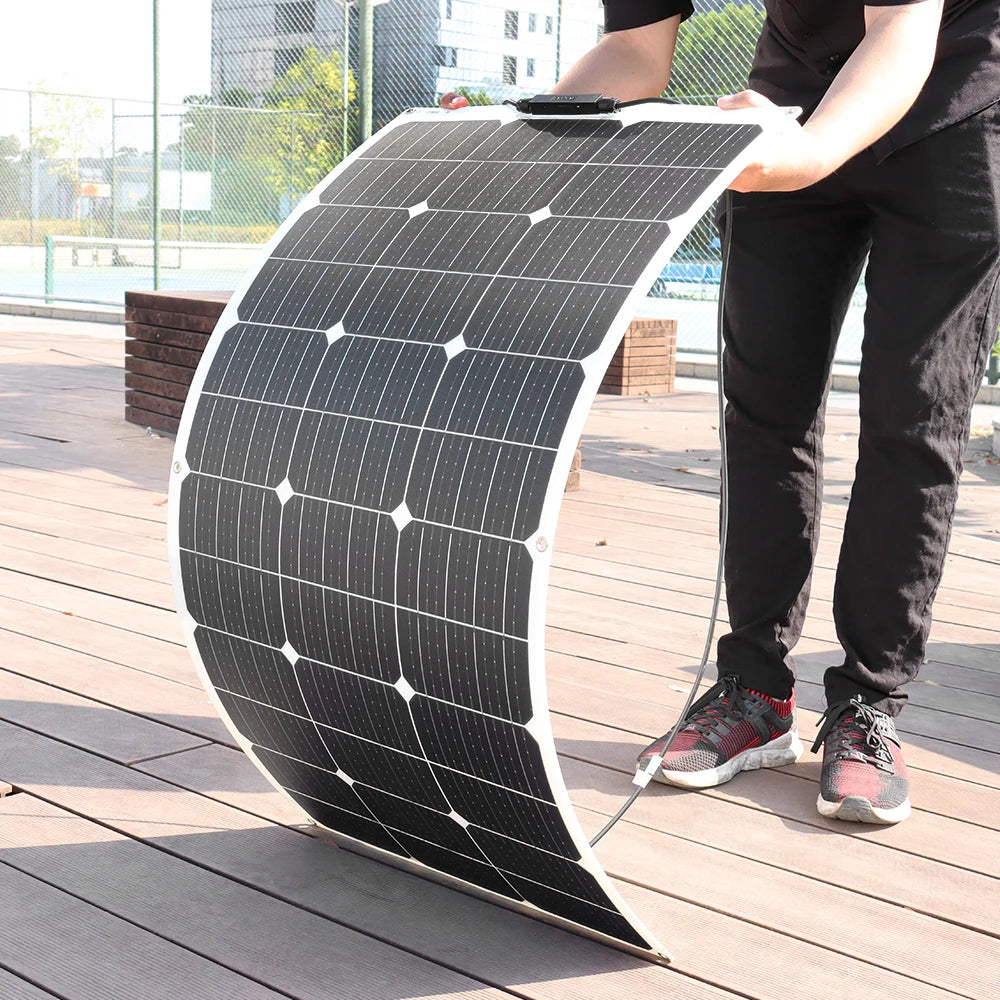 Xinpuguang Flexible Monocrystalline Solar Panel Kit Camping RV