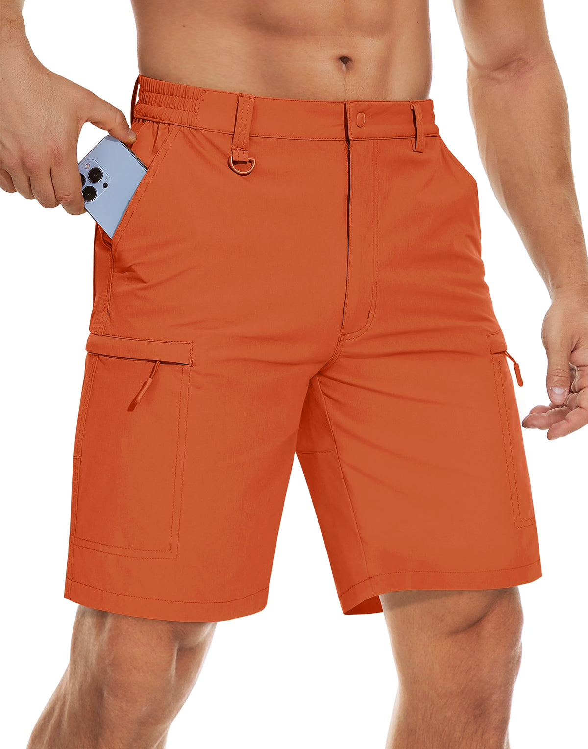 Mens Quick Dry Cargo Shorts For Outdoor Hiking And Work