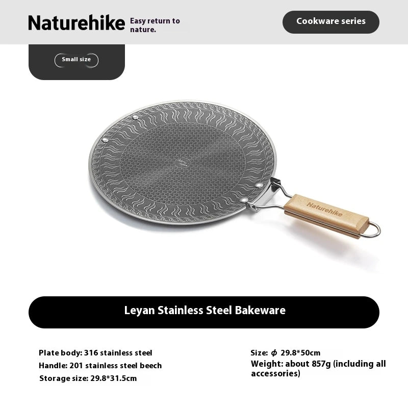 Naturehike Stainless Steel Camping Grill Pan With Handle