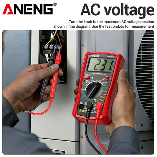 Aneng Dm850 Digital Multimeter Measures AC DC Voltage And Current