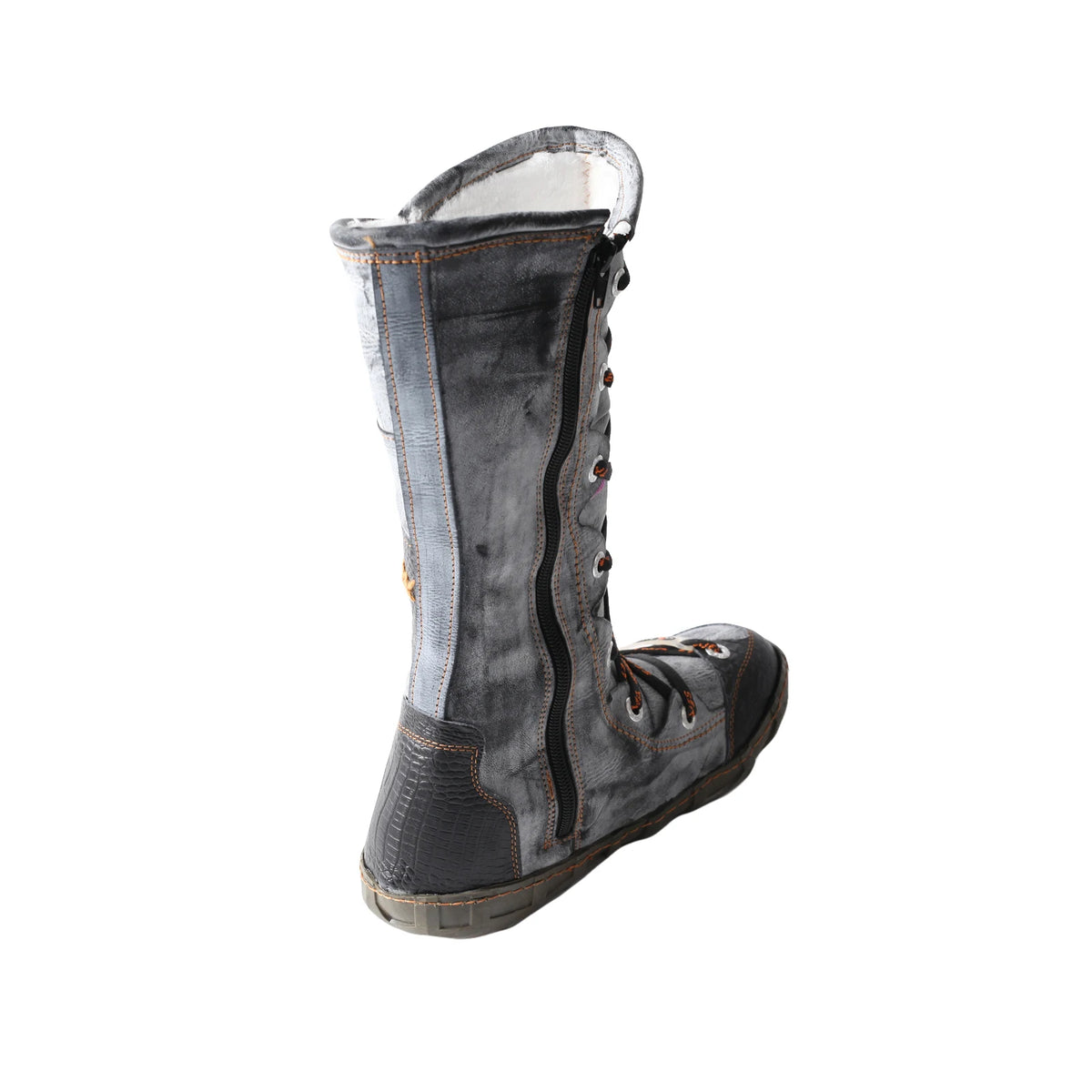 TMA EYES Women Mid Calf Casual Side Zipper Snow Boots