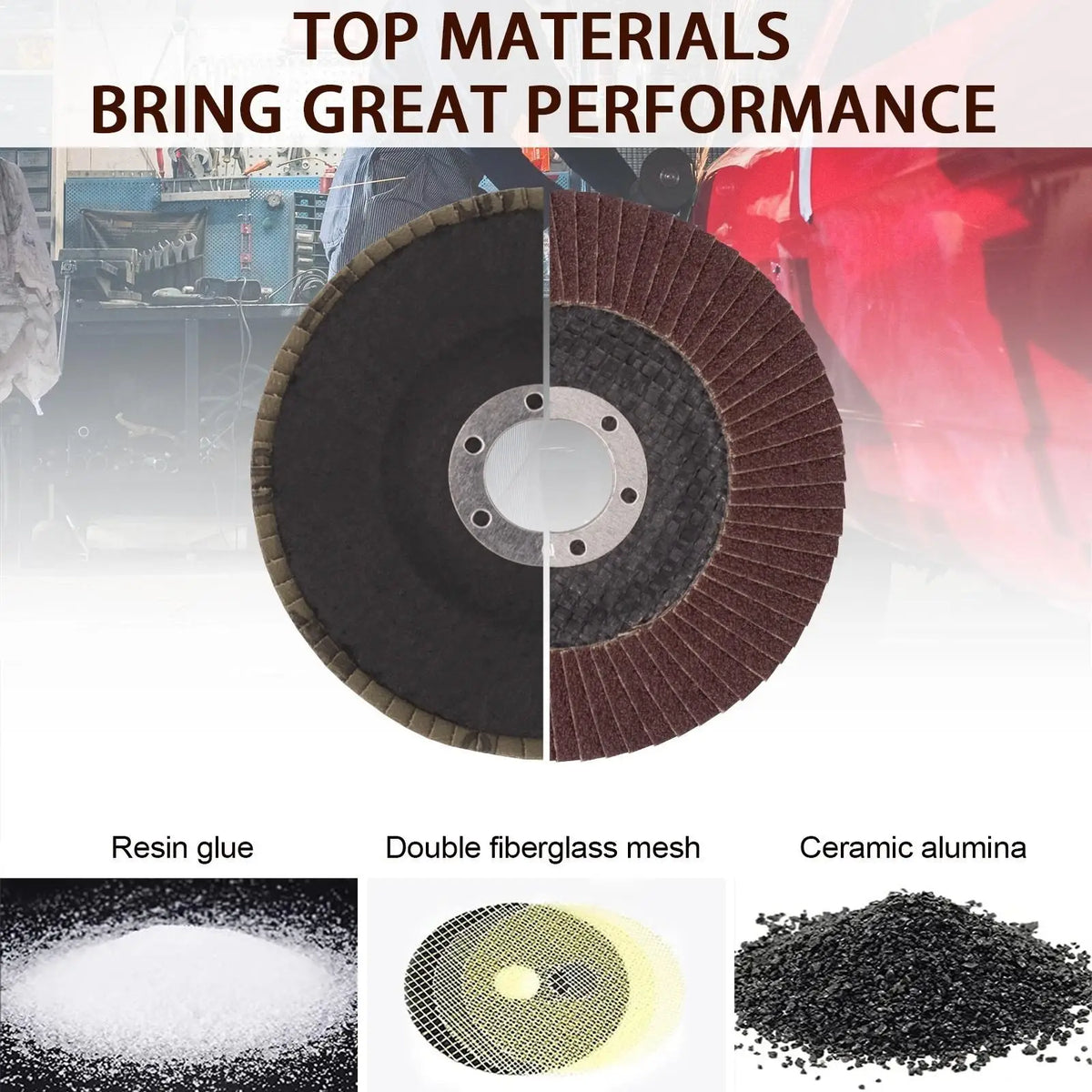 Silicon Carbide Sanding Discs For Angle Grinder Applications