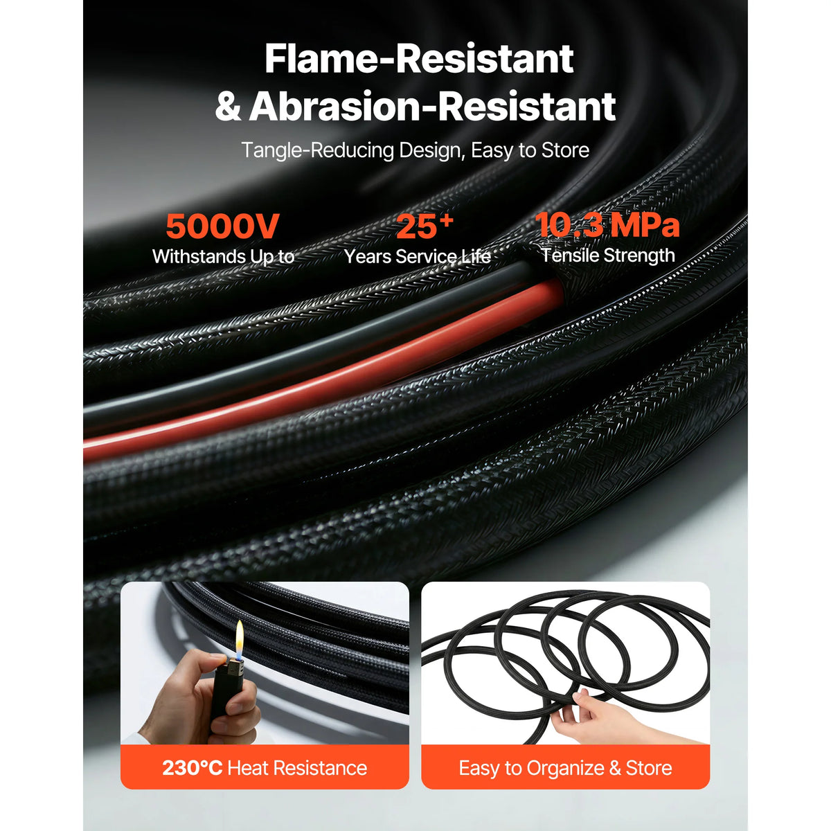 SucceBuy Solar Panel Extension Cable With MC4 Connectors
