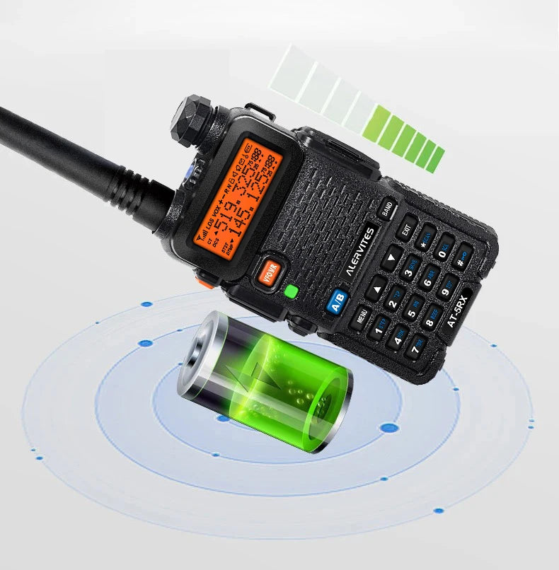 Alermites AT5RX Dual Frequency Portable Two Way Radio