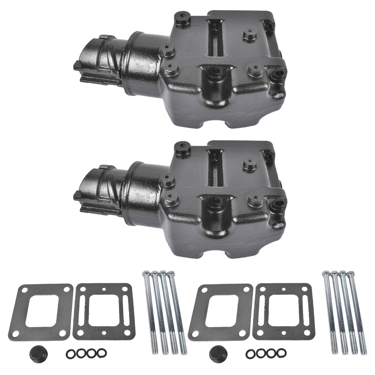 Cast Iron Manifold Riser Kit For MerCruiser V8 V6 Marine