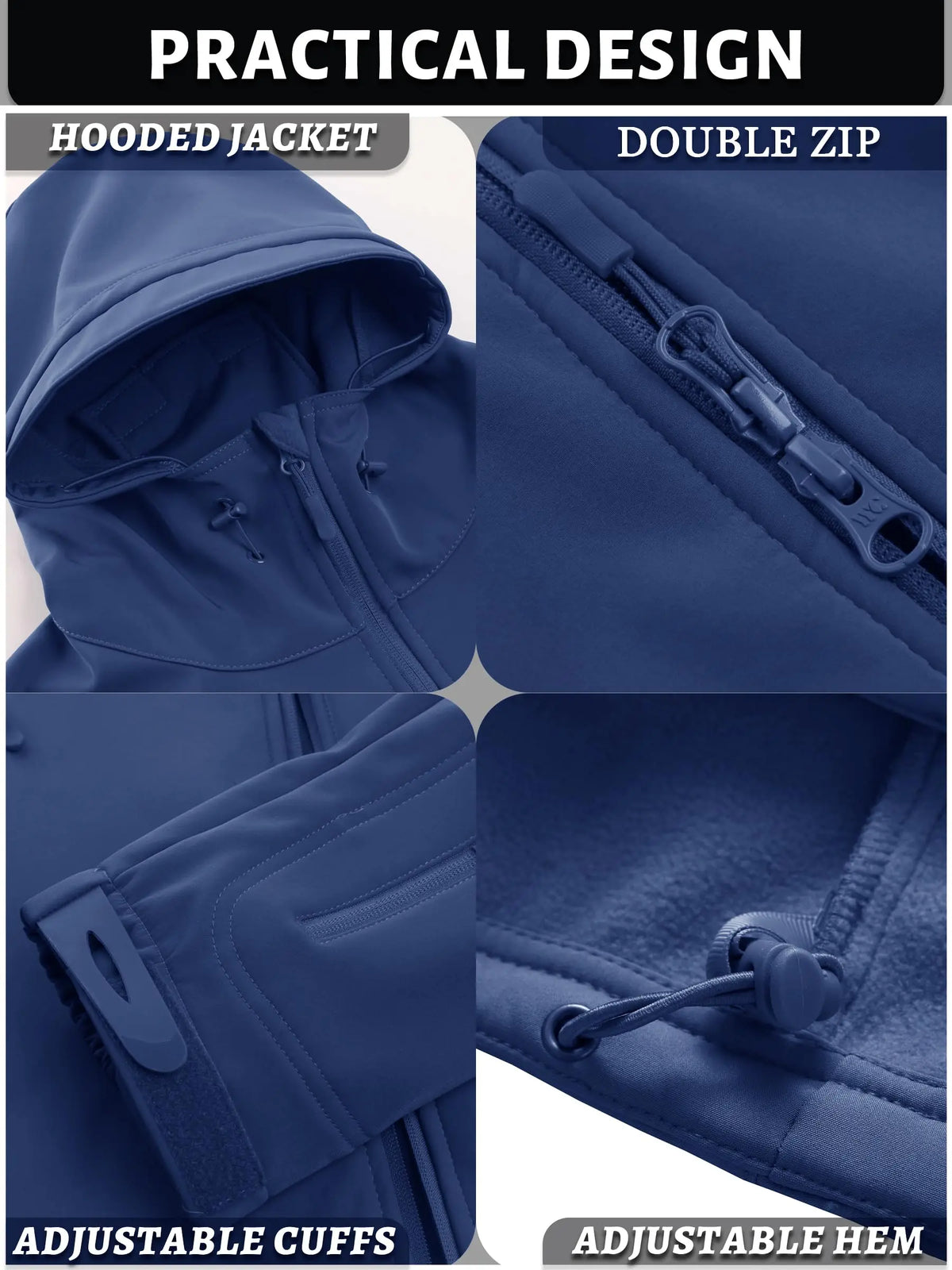 Cavva Men Tactical Softshell Jacket Waterproof Fleece Lined