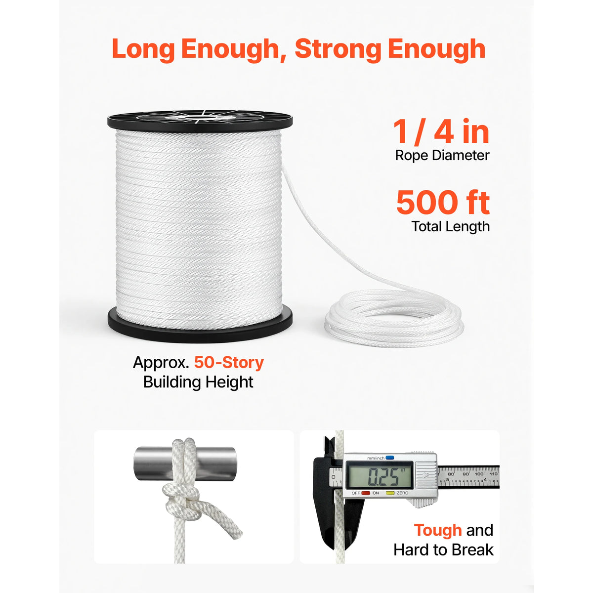 SucceBuy Premium Polyester Rope For Marine And Industrial Use