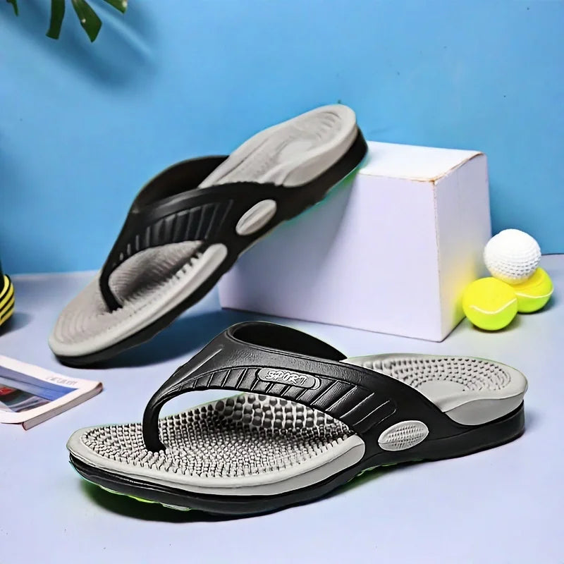 Men Casual Lightweight EVA Flip Flops With Arch Support