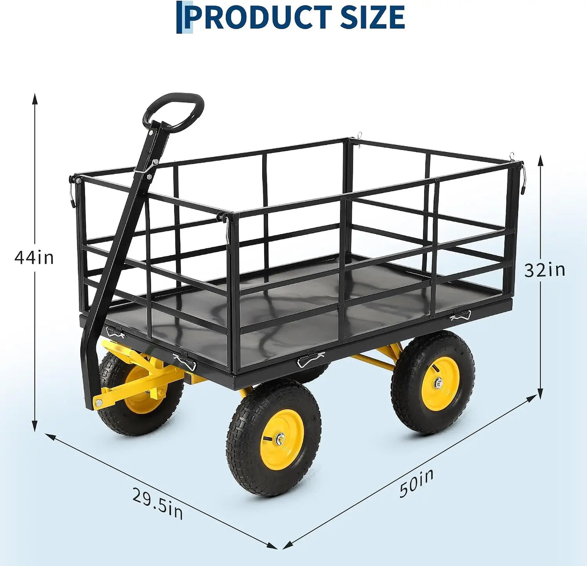 Twister.Ck Heavy Duty Steel Mesh Garden Utility Cart