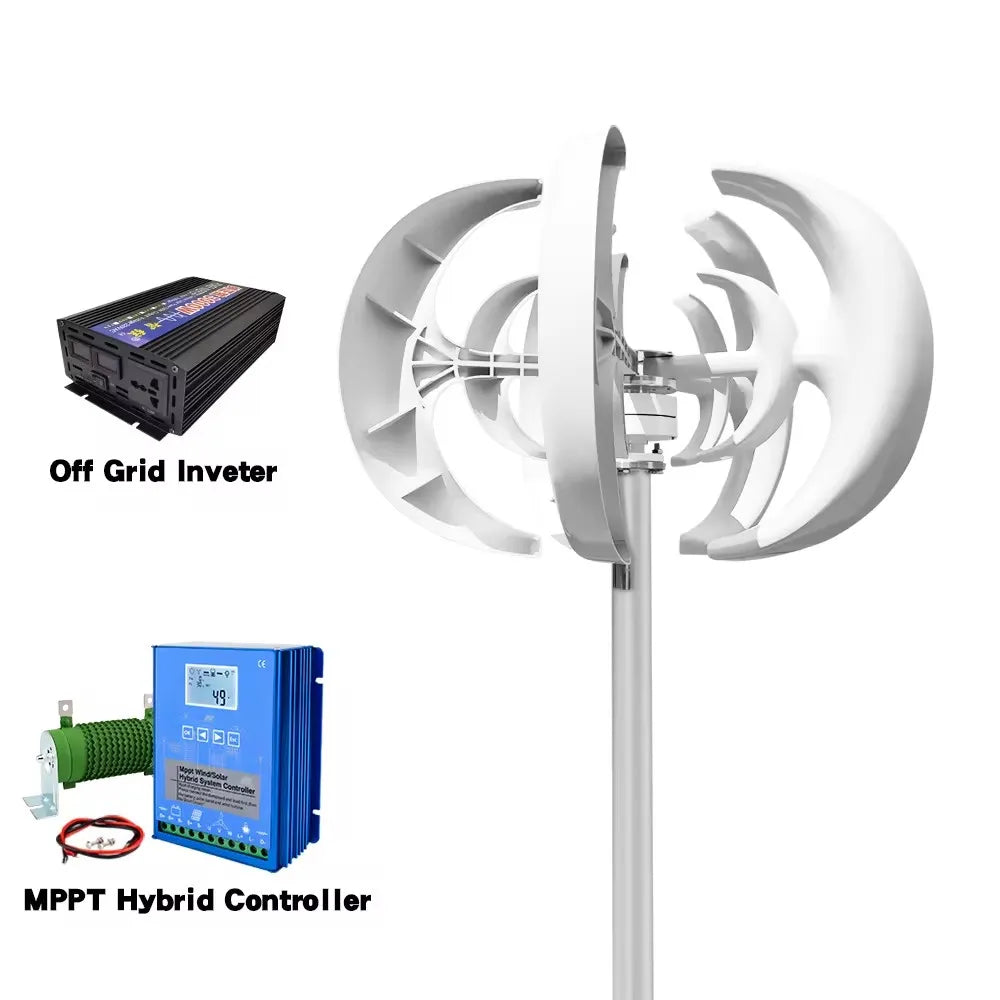 Vertical-Axis Wind Turbine with Package Options