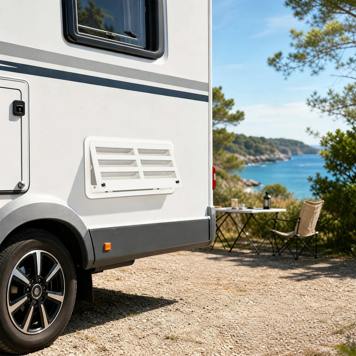 Bymaocar RV Fridge Vent Cover With Protective Mesh Grille