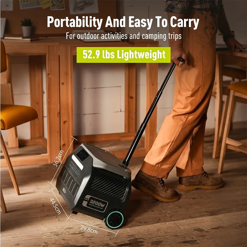 IEE P3200 3200W Portable Power Station LiFePO4 Solar Generator