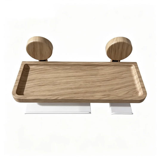 Removable Suction Bathroom Wall Organizer With Storage Shelf