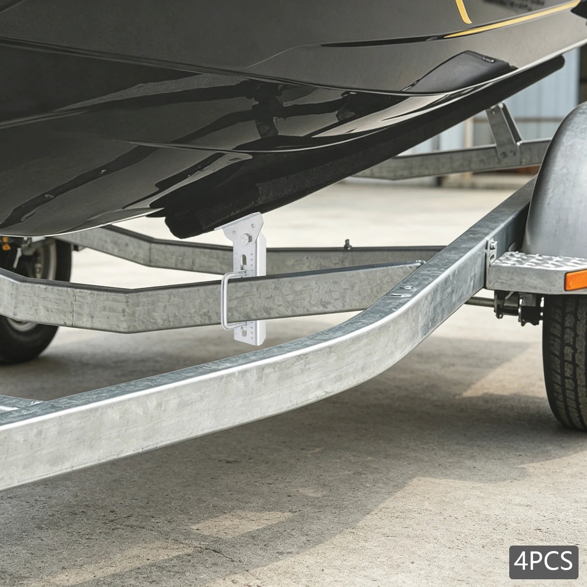Heavy Duty Boat Trailer Swivel Top Bunk Support Brackets