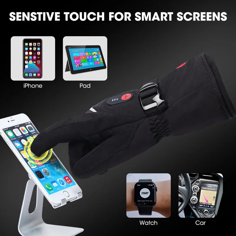 Savior Rechargeable Electric Heated Ski And Hiking Gloves