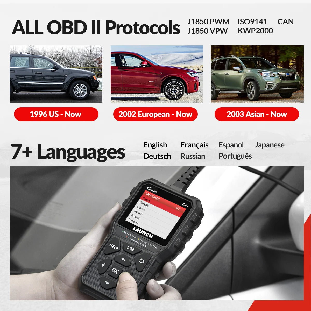 Launch Creader 529 OBD2 Scanner Automotive Diagnostic Code Reader
