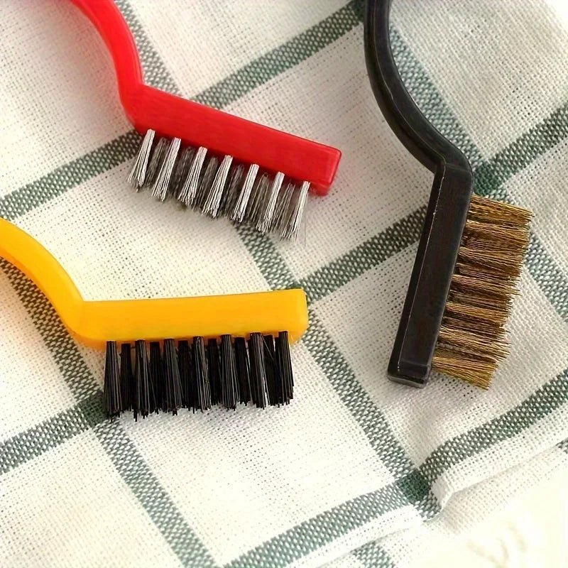 Nylon And Steel Wire Long Handle Kitchen Cleaning Brush Set