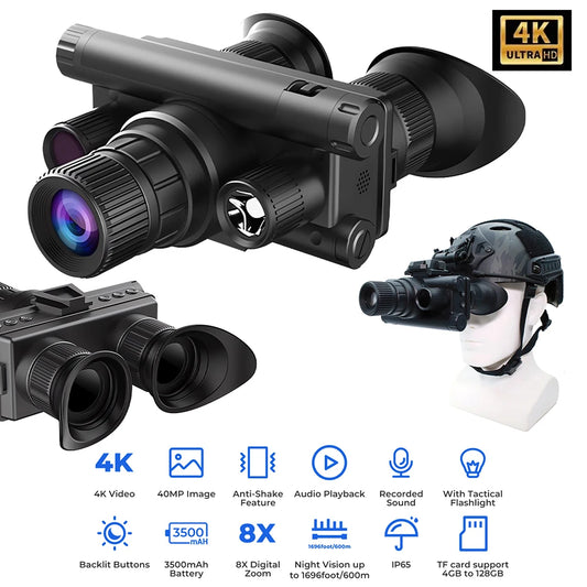Goyojo Tactical Infrared Night Vision Binoculars With 8x Zoom
