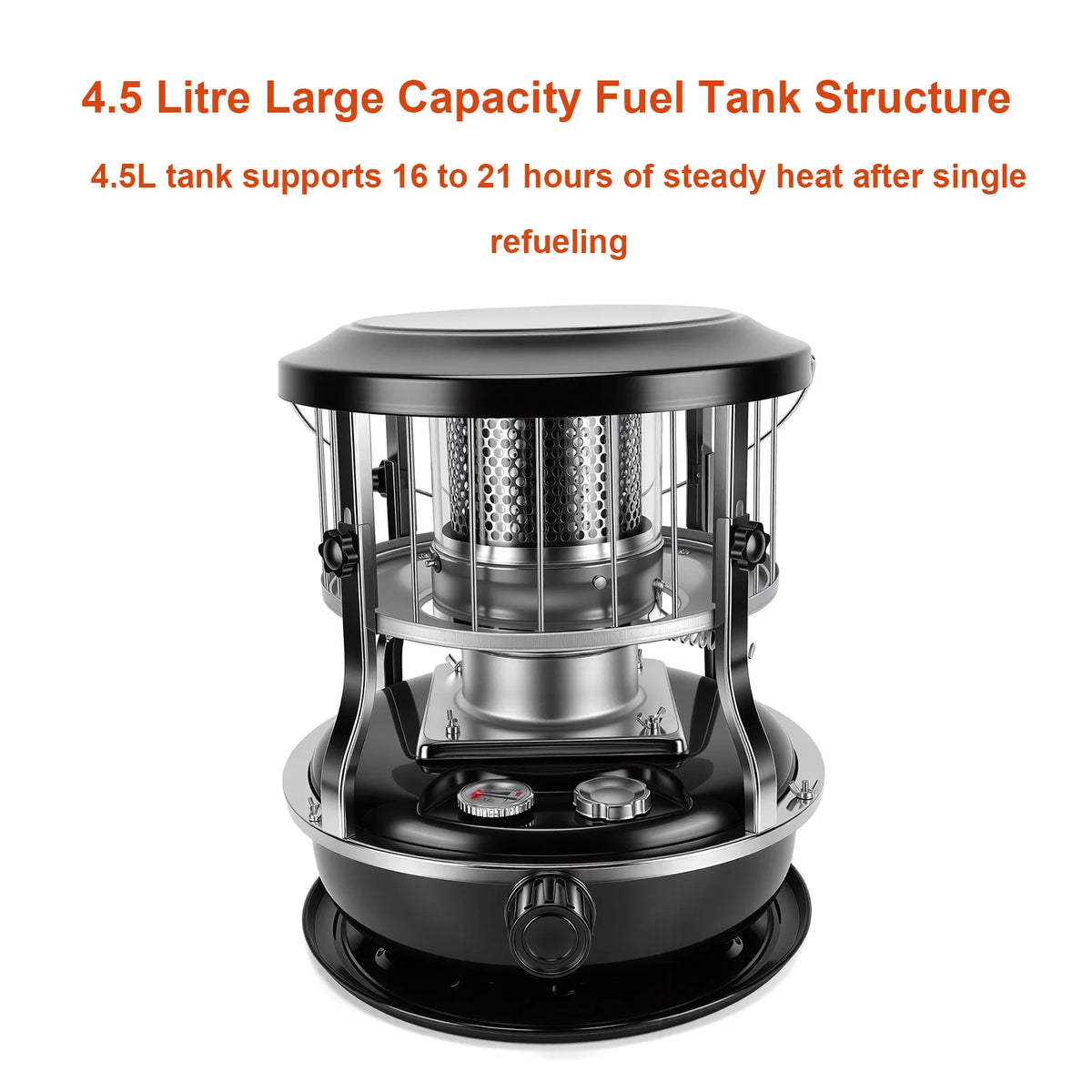 Stainless Steel Kerosene Heater 9000 BTU For Cooking Indoors
