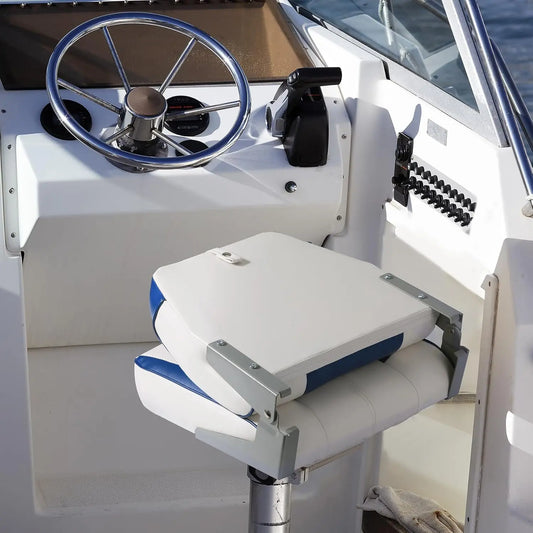 Fold Down Low Back Fishing Boat Seat With Thick Padding