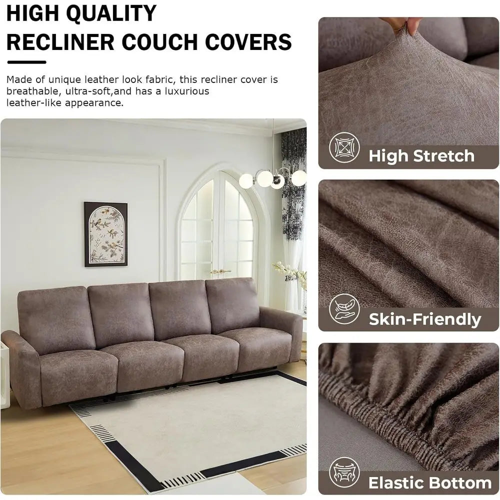 Water Repellent Stretch Recliner Sofa Cover For Modern Home Decor