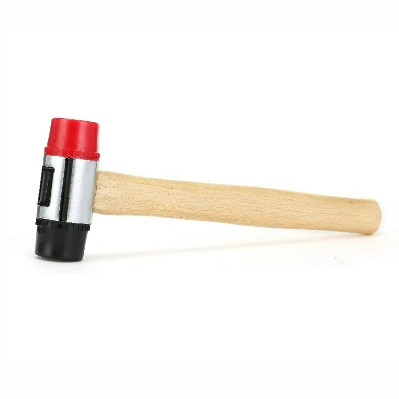 Double Face Mallet Hammer With Soft Plastic Faces For Woodworking