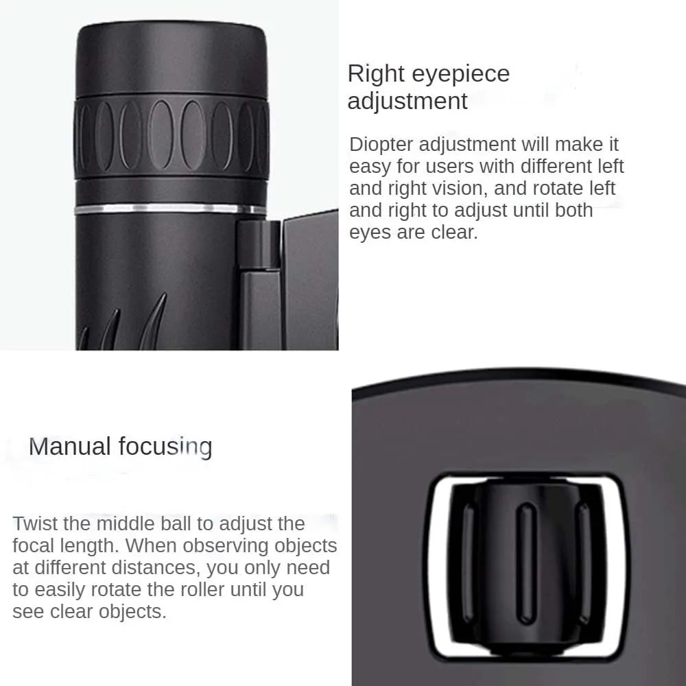 Tensdarcam Compact Binoculars With BAK4 FMC Optics For Travel