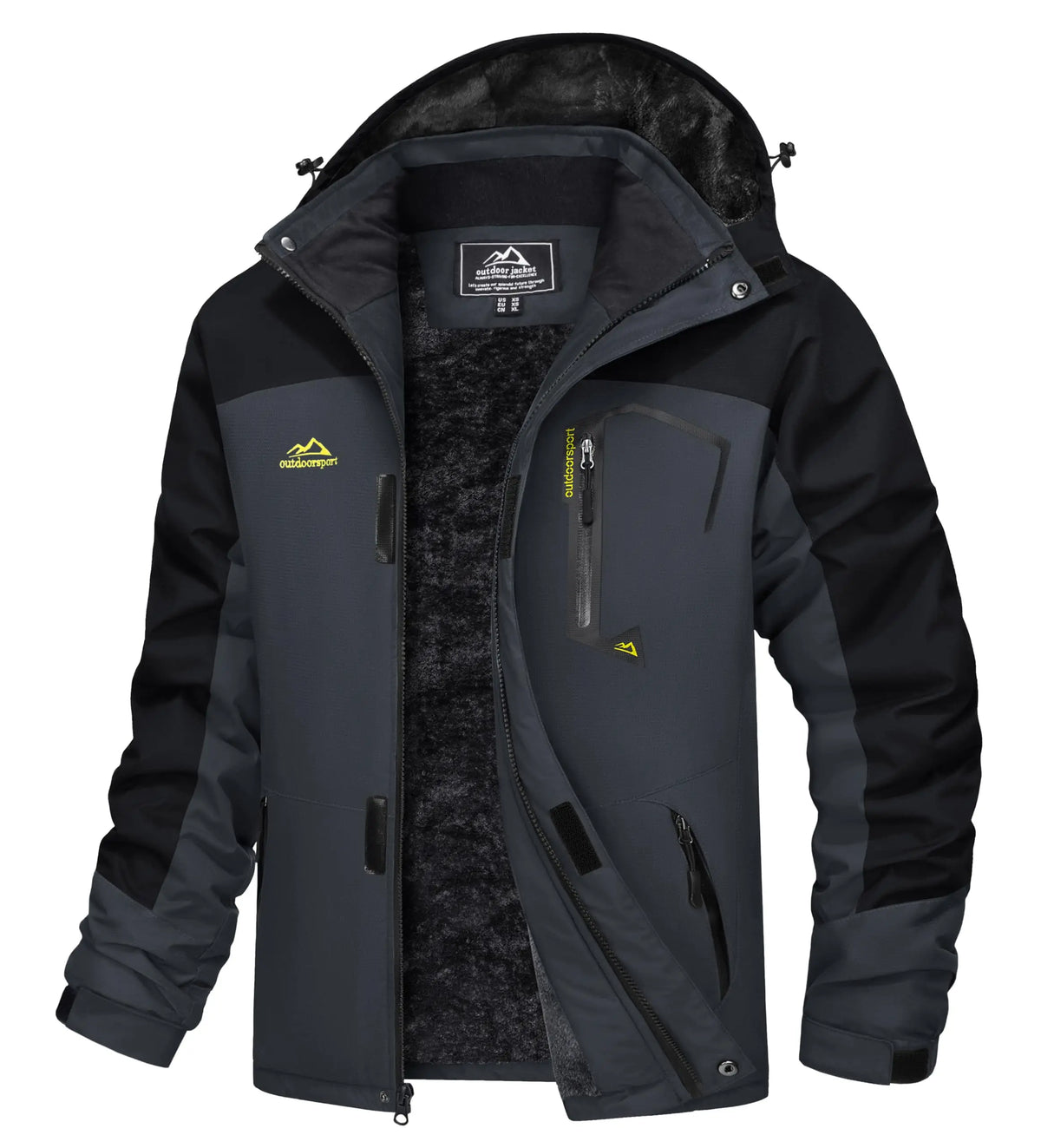 Cavva Men Fleece Lined Windproof Water Resistant Ski Jacket