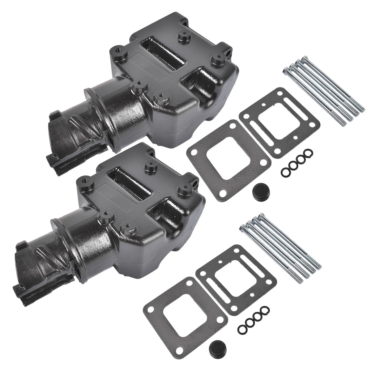 Cast Iron Manifold Riser Kit For MerCruiser V8 V6 Marine