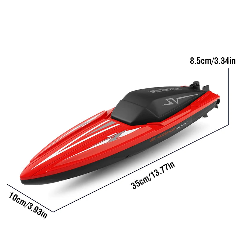 Conusea RC Speedboat Remote Control Electric Rechargeable Toy Boat