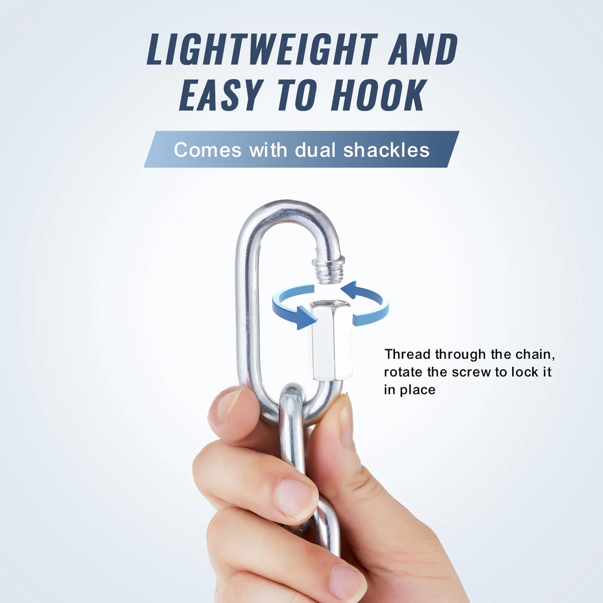 SucceBuy Zinc Plated Proof Coil Chain For Heavy Duty Towing