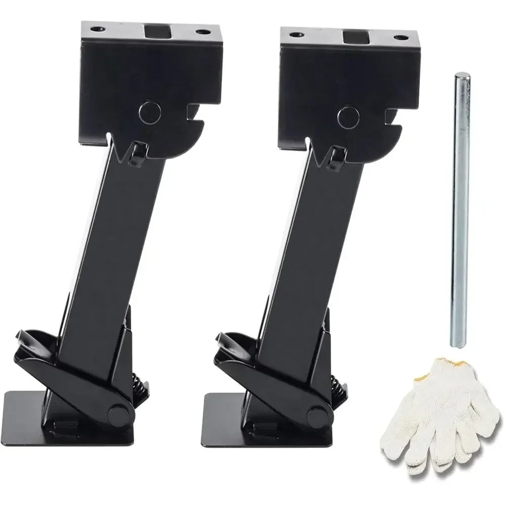 Set Of Two Folding Trailer Stabilizer Jacks For Rv Campers