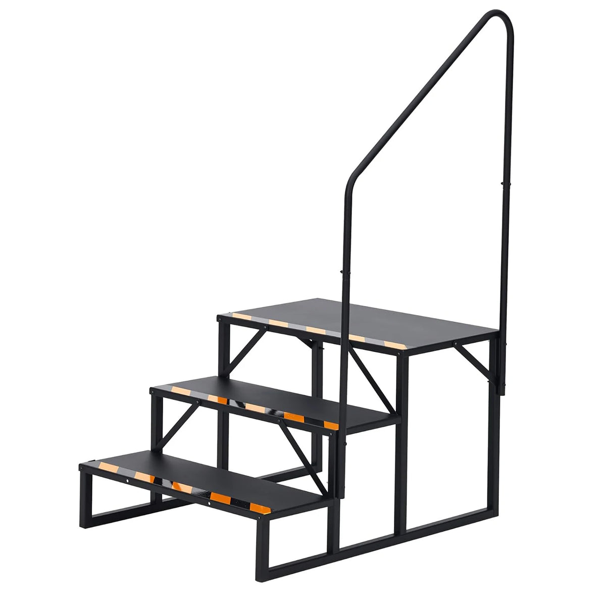 Himiss Durable Carbon Steel RV Stairs With Secure Handrail