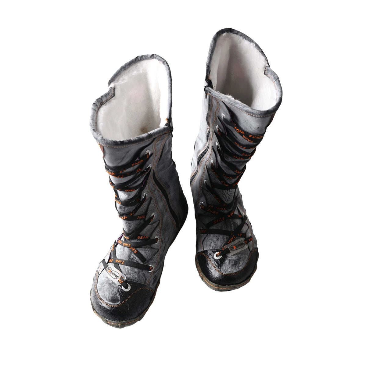 TMA EYES Women Mid Calf Casual Side Zipper Snow Boots
