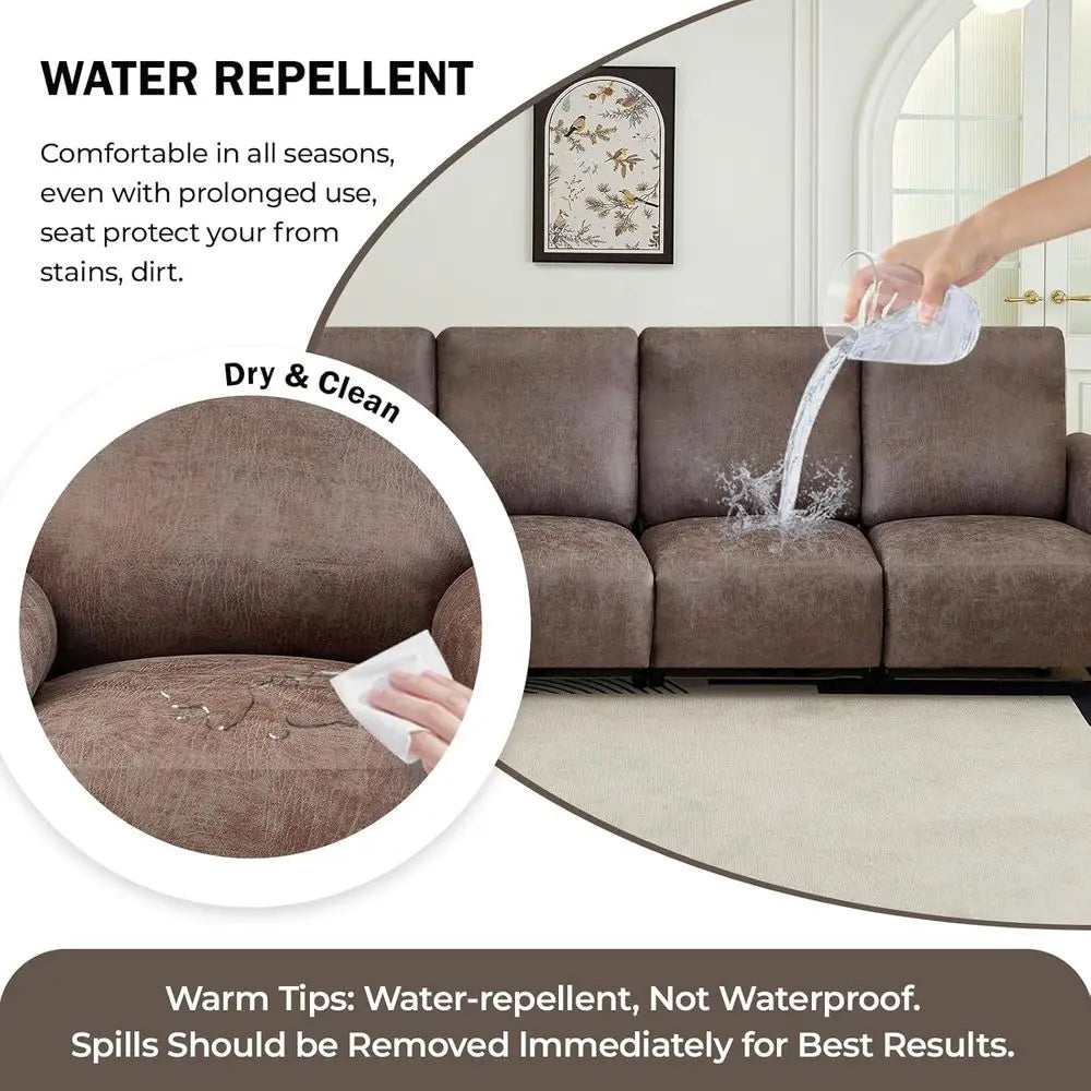 Water Repellent Stretch Recliner Sofa Cover For Modern Home Decor