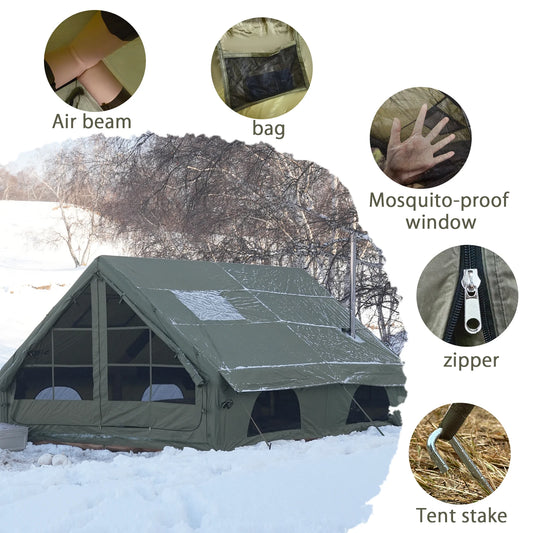 Pakicetus Waterproof Inflatable Camping Tent For Outdoor Adventures