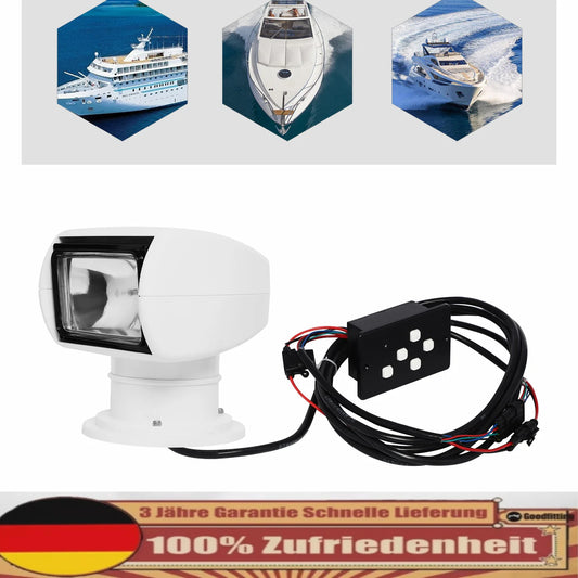 Professional Marine Searchlight Remote Control 100W Waterproof Boat Light